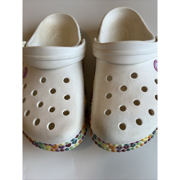 CROCS Other - Crocs Kids White/Gem Band Clog Size 4